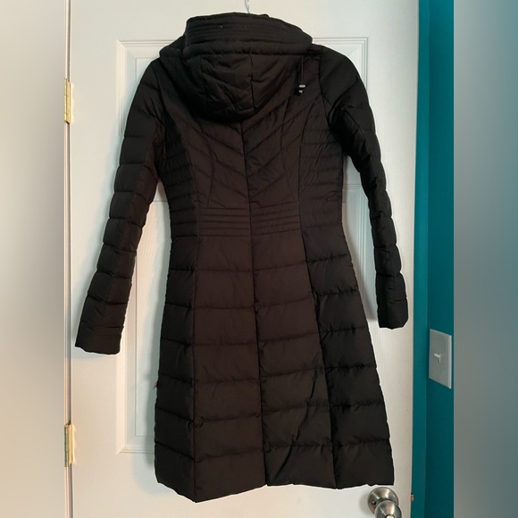 Black Bernardo Packable Down Long Coat - Picture 2 of 12